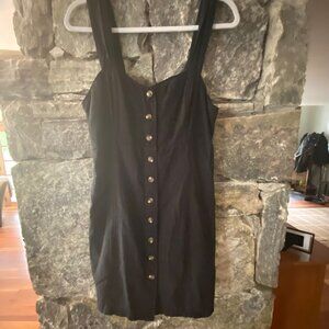 AMERICAN EAGLE OUTFITTERS BLACK COTTON MINI DRESS SZ MED